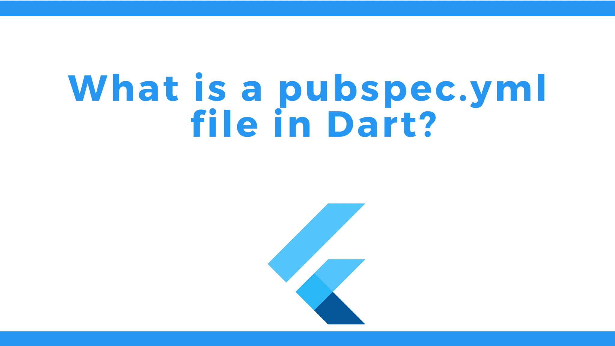 What is a pubspec file in Dart?