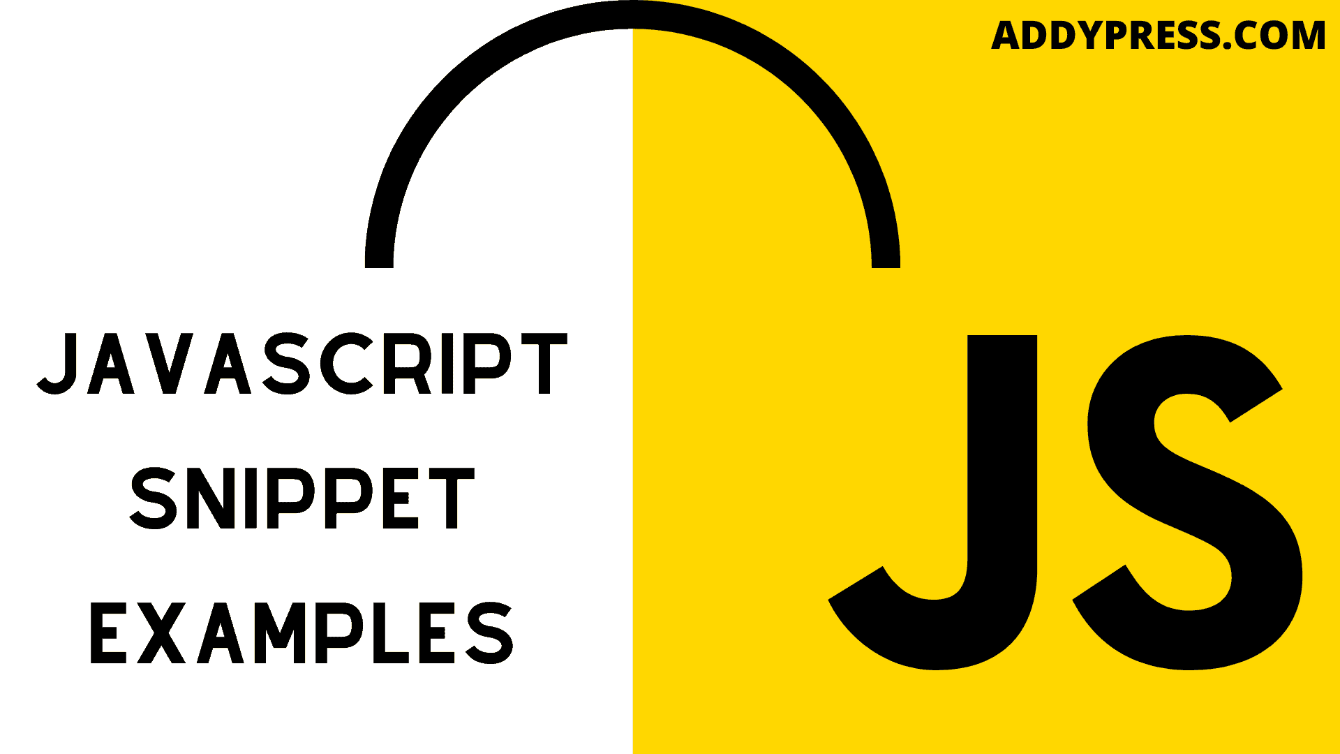 Javascript snippet examples